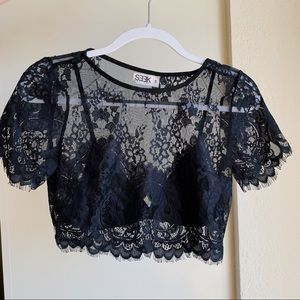 SEEK Lacey crop top